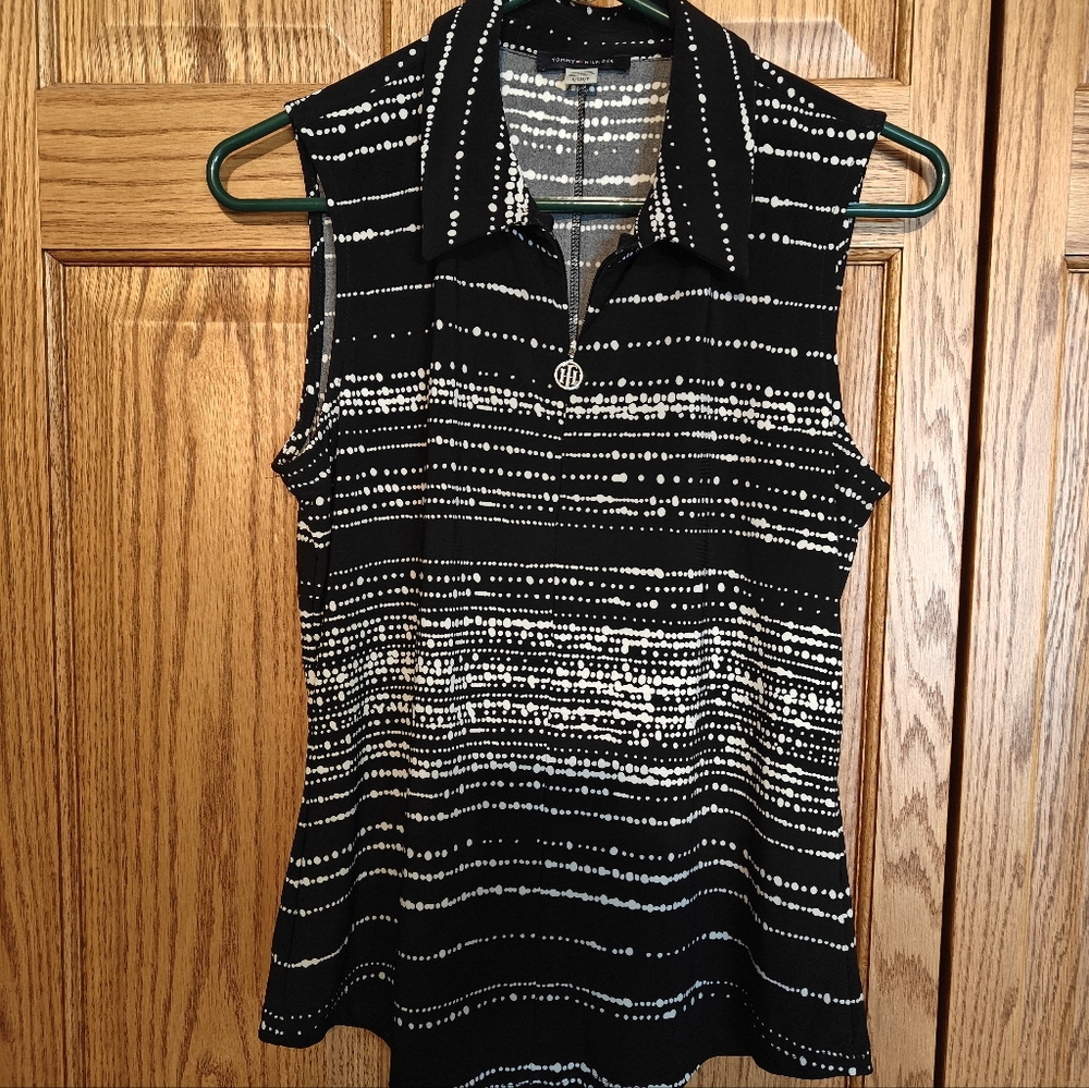 Black and White Patterned Garment